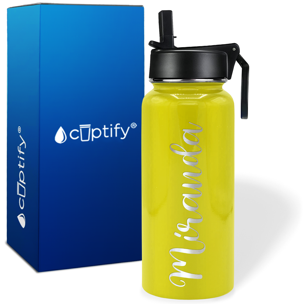 Personalized Miranda Style on 32oz Wide Mouth