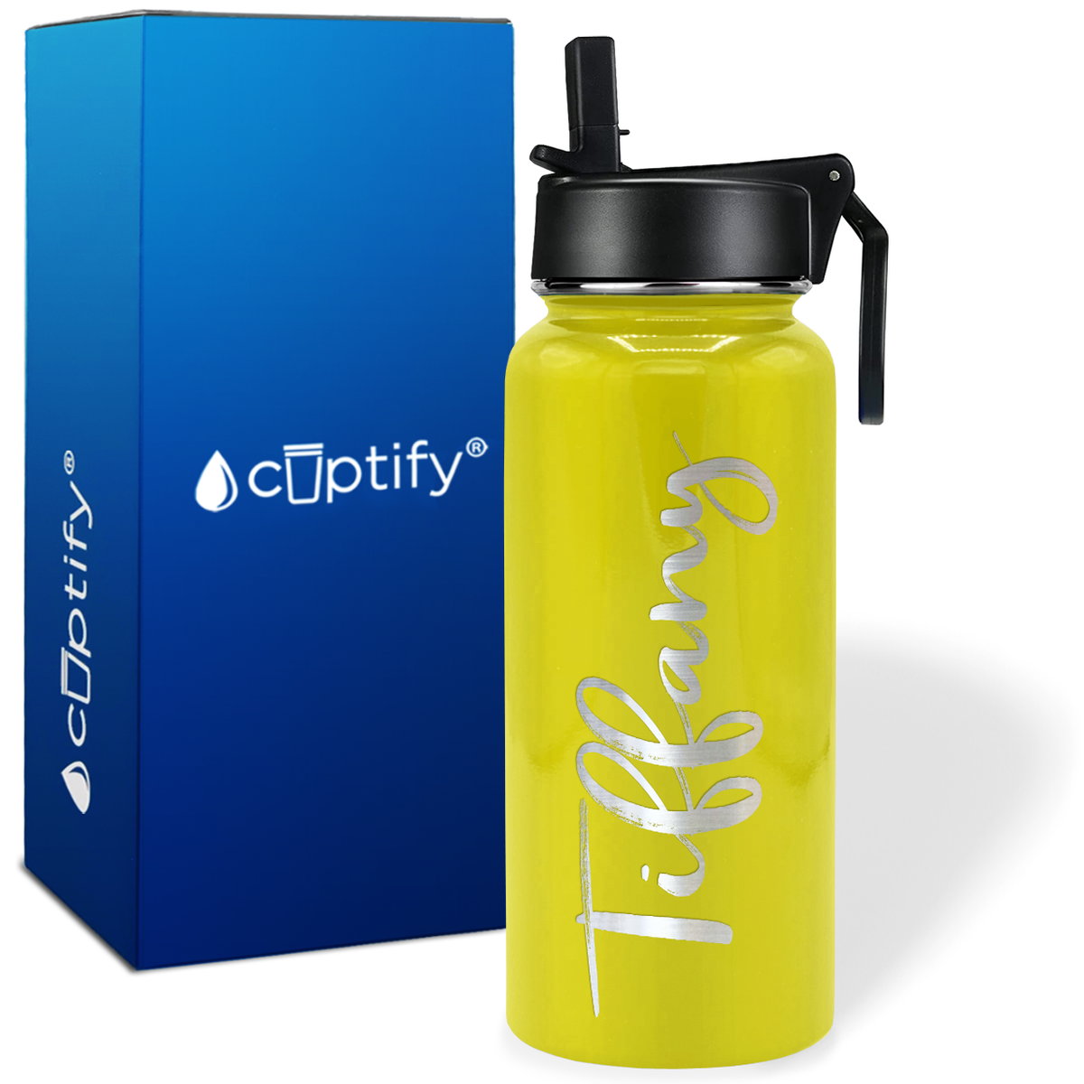 Personalized Tiffany Style on 32oz Wide Mouth