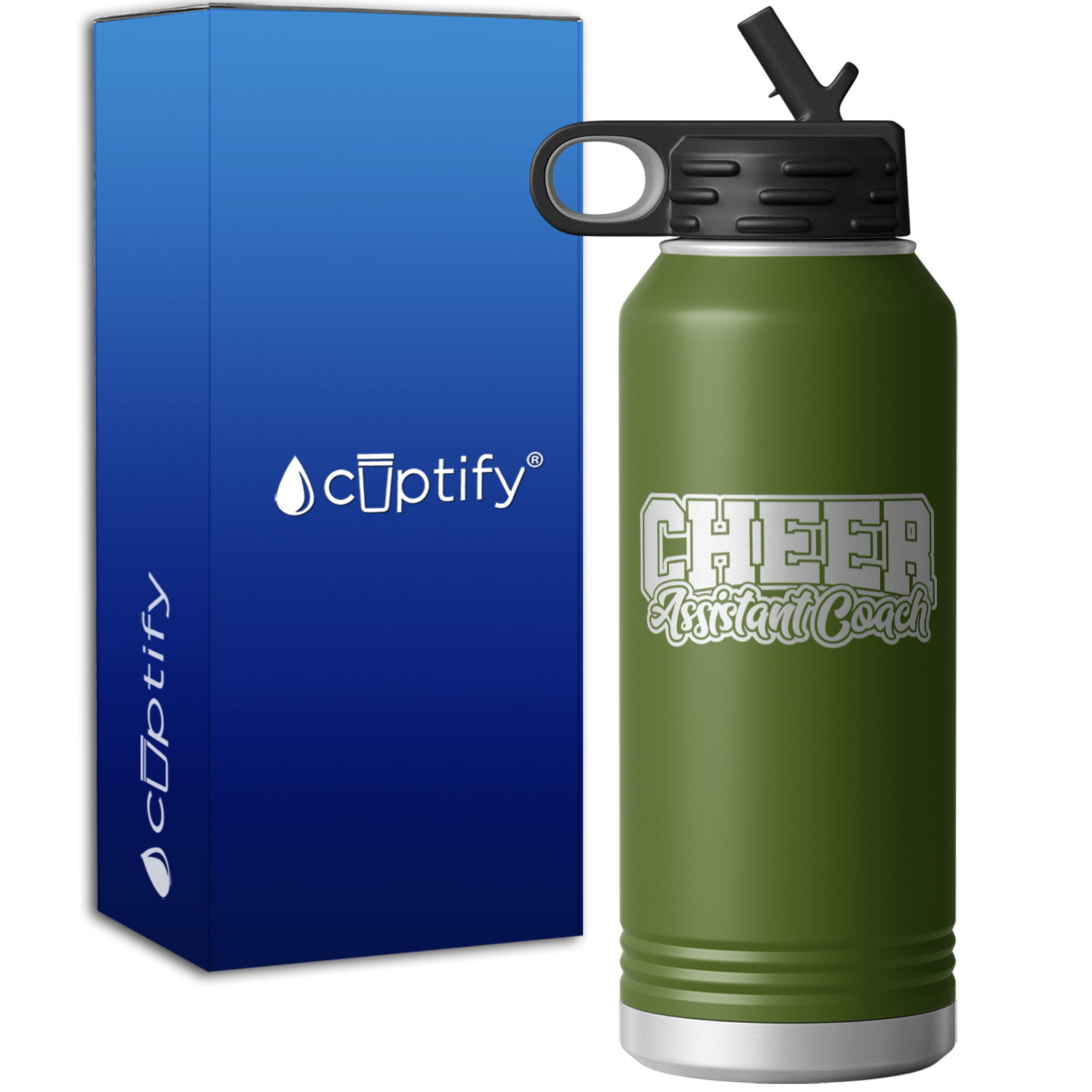 Cheer Assistant Coach 32oz Sport Water Bottle