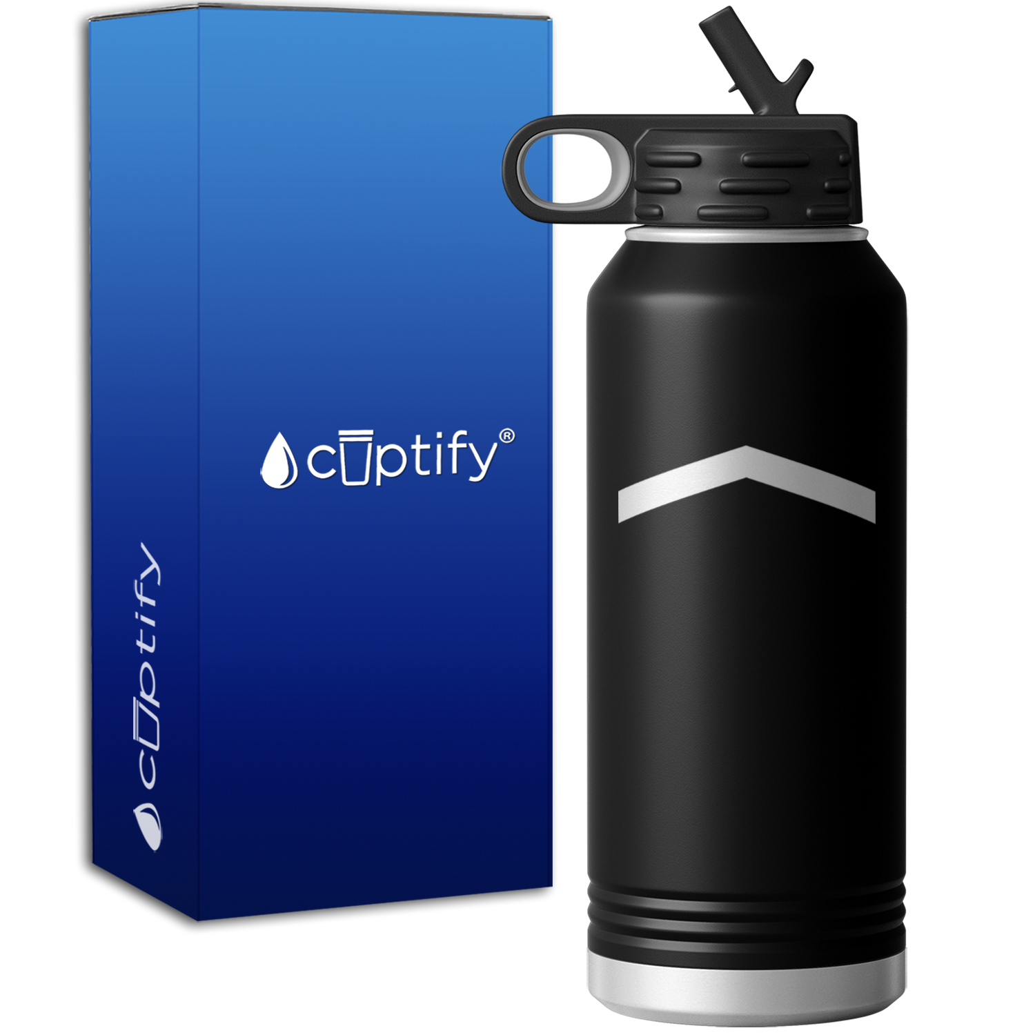 Private Stripes Personalized 32oz Sport Water Bottle