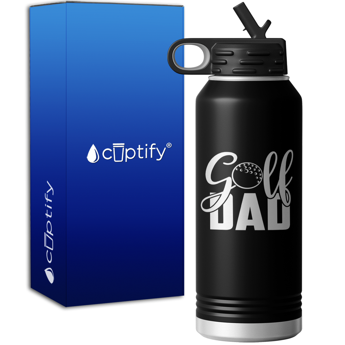 Golf Dad 32oz Sport Water Bottle