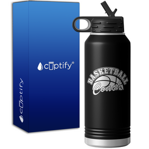 Basketball Coach 32oz Sport Water Bottle