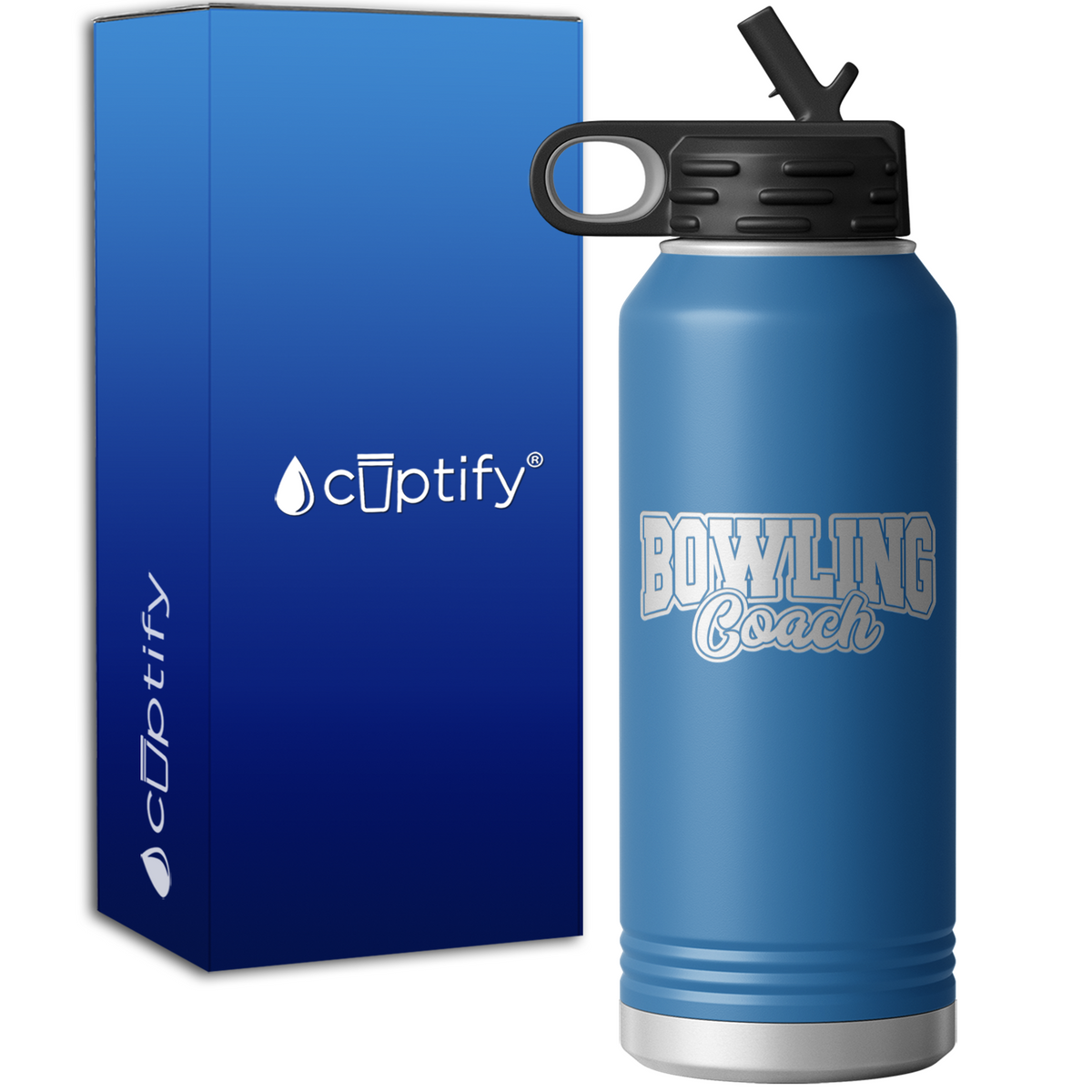 Bowling Coach 32oz Sport Water Bottle