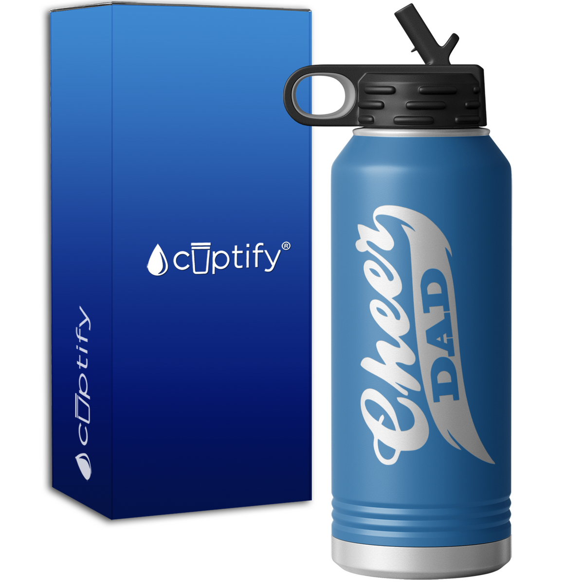Cheer Dad 32oz Sport Water Bottle