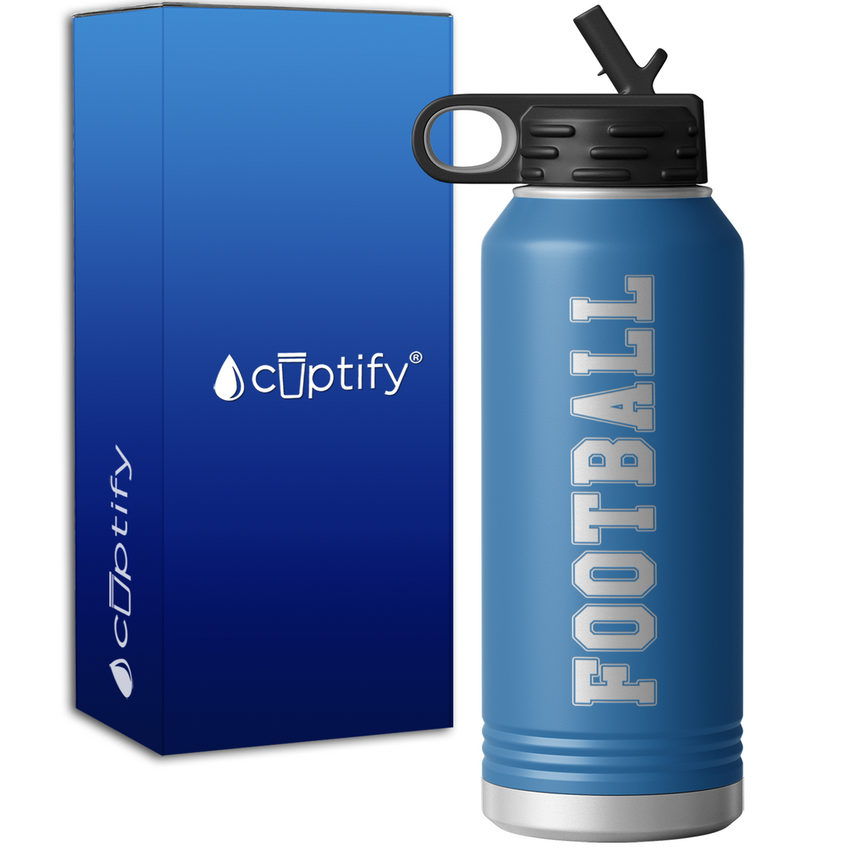 Football 32oz Sport Water Bottle