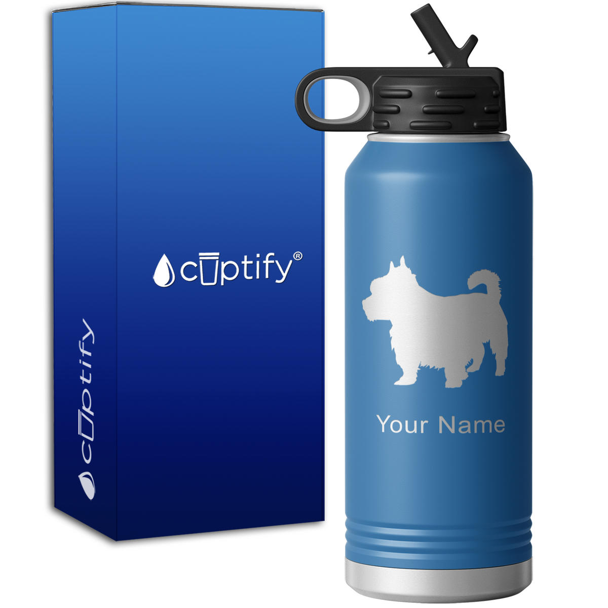 Yorkshire Terrier Personalized 32oz Sport Water Bottle