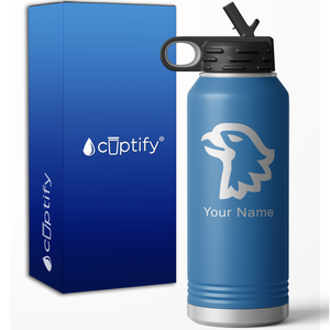 US Airborne Insignia Personalized 32oz Sport Water Bottle