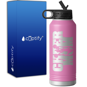 Cheer Mom 32oz Sport Water Bottle