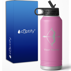 Sagitarius Zodiac Sign Personalized 32oz Sport Water Bottle
