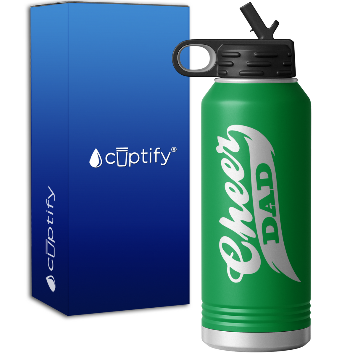 Cheer Dad 32oz Sport Water Bottle