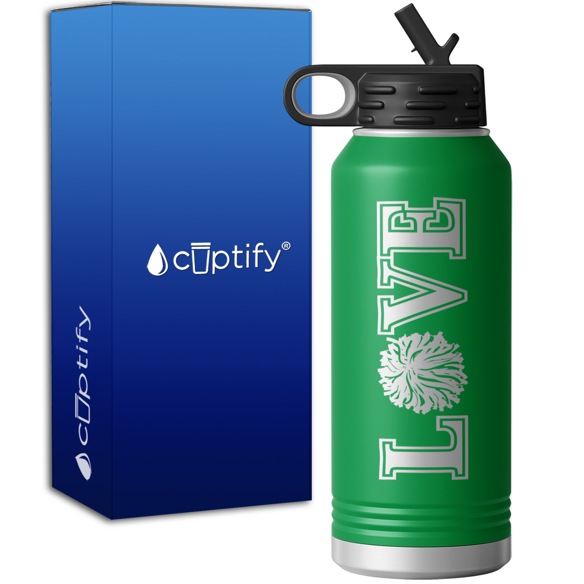 Love Cheer 32oz Sport Water Bottle