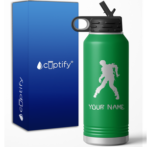 Walking Dead Zombie Personalized 32oz Sport Water Bottle