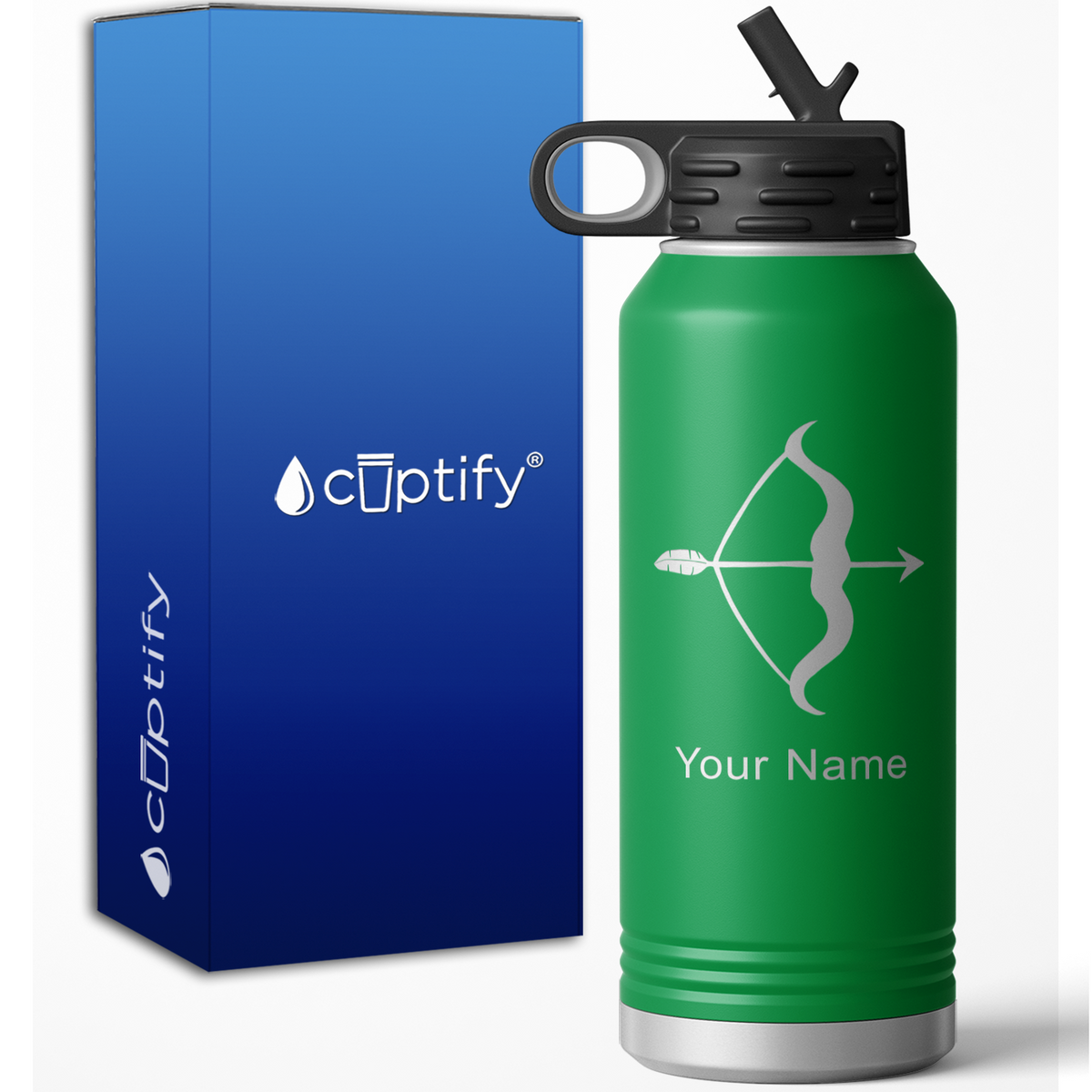 Sagitarius Zodiac Sign Personalized 32oz Sport Water Bottle
