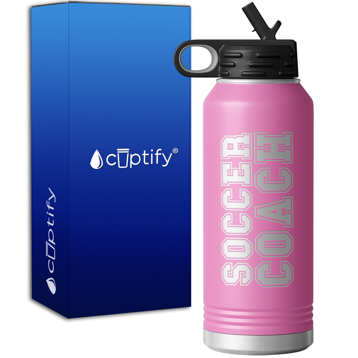 Soccer Coach 32oz Sport Water Bottle