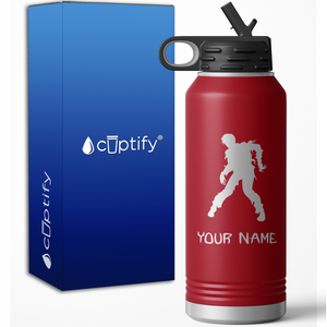 Walking Dead Zombie Personalized 32oz Sport Water Bottle