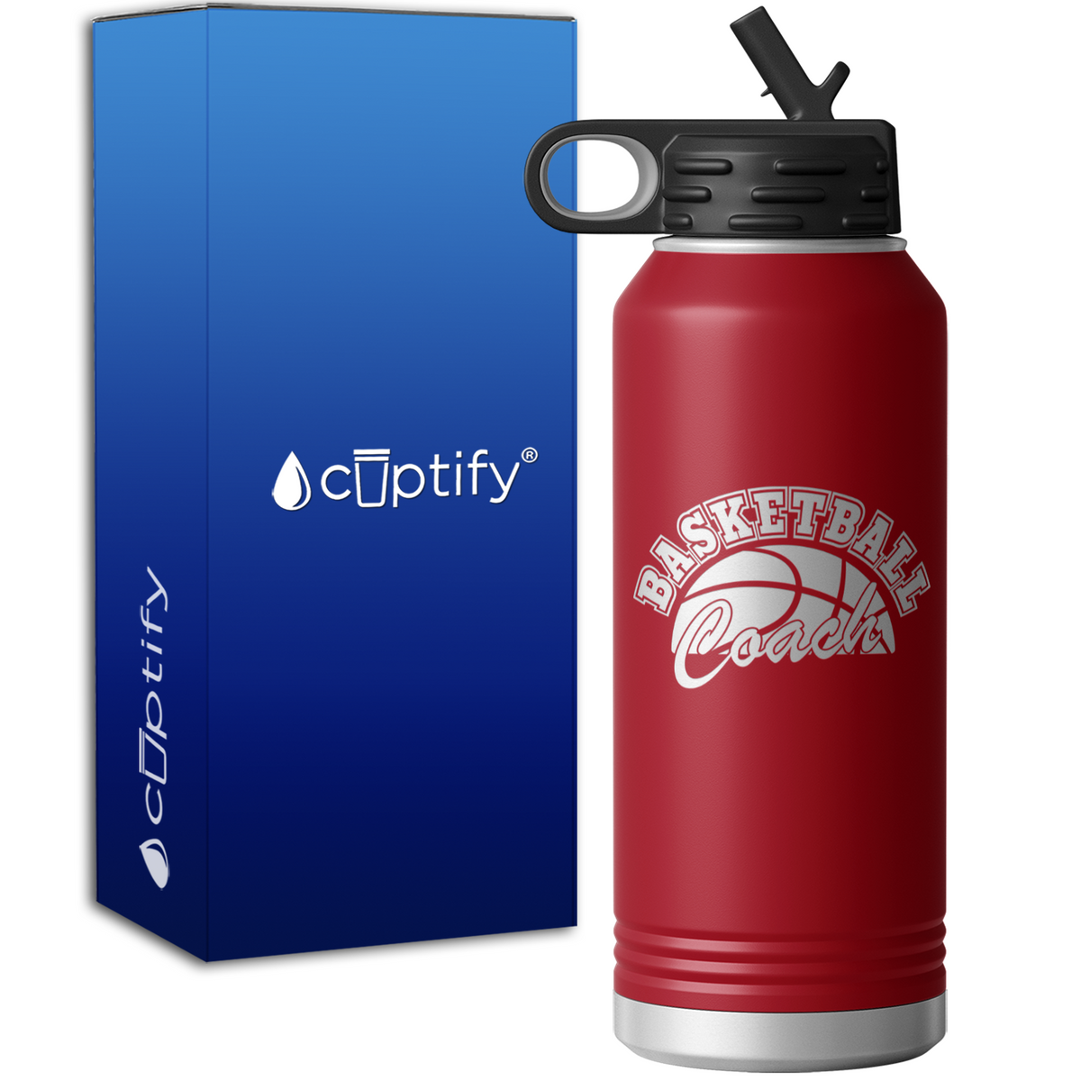 Basketball Coach 32oz Sport Water Bottle