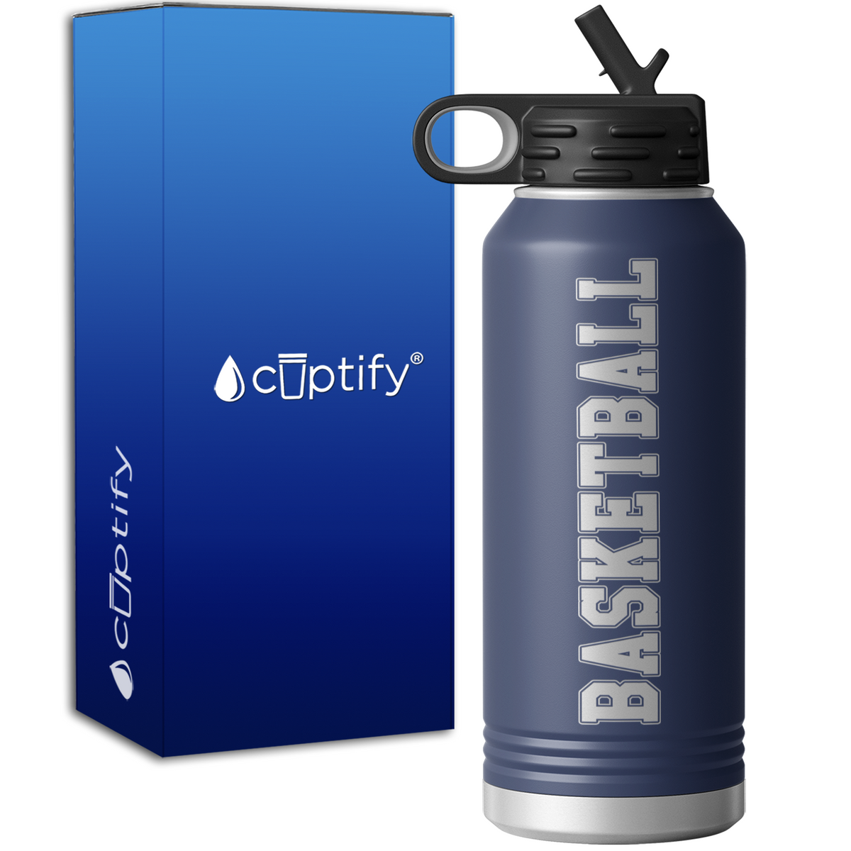 Basketball Personalized 32oz Sport Water Bottle