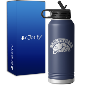 Basketball Coach 32oz Sport Water Bottle