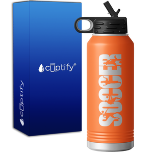Soccer Players 32oz Sport Water Bottle