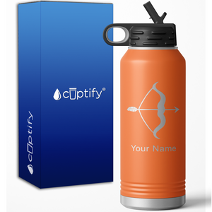 Sagitarius Zodiac Sign Personalized 32oz Sport Water Bottle
