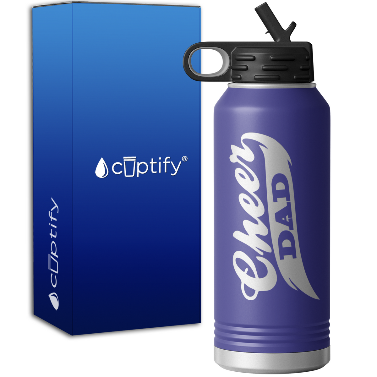 Cheer Dad 32oz Sport Water Bottle