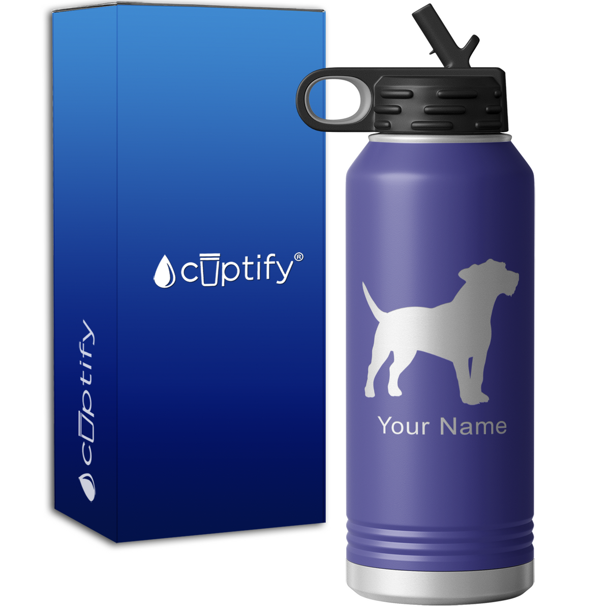 Jack Russell Terrier Personalized 32oz Sport Water Bottle