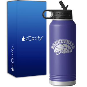 Basketball Dad 32oz Sport Water Bottle