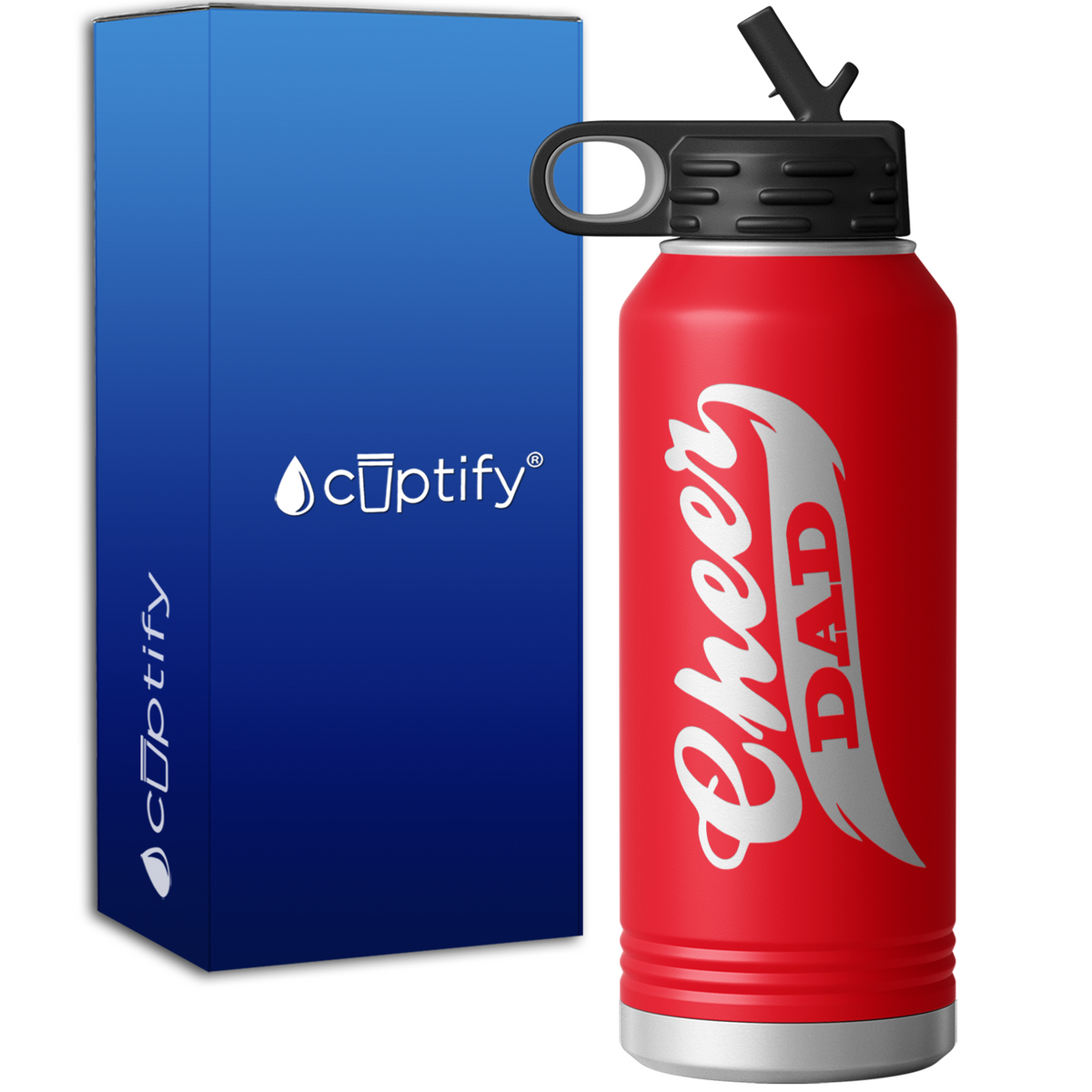Cheer Dad 32oz Sport Water Bottle