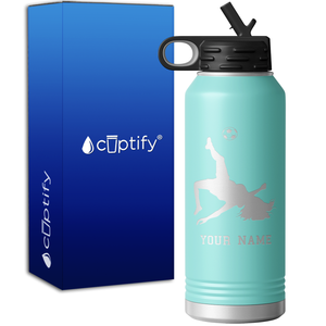 Personalized Soccer Player Female 32oz Sport Water Bottle