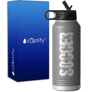 Soccer Players 32oz Sport Water Bottle