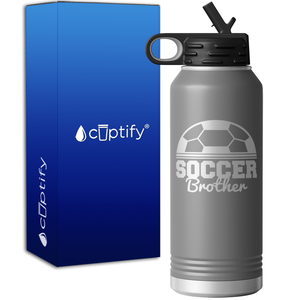 Soccer Brother Half Ball 32oz Sport Water Bottle
