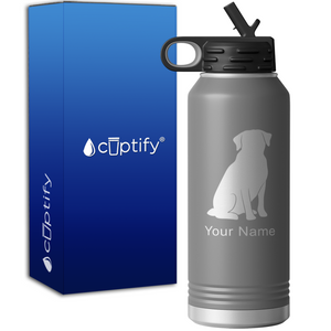 Labrador Retriever Personalized 32oz Sport Water Bottle