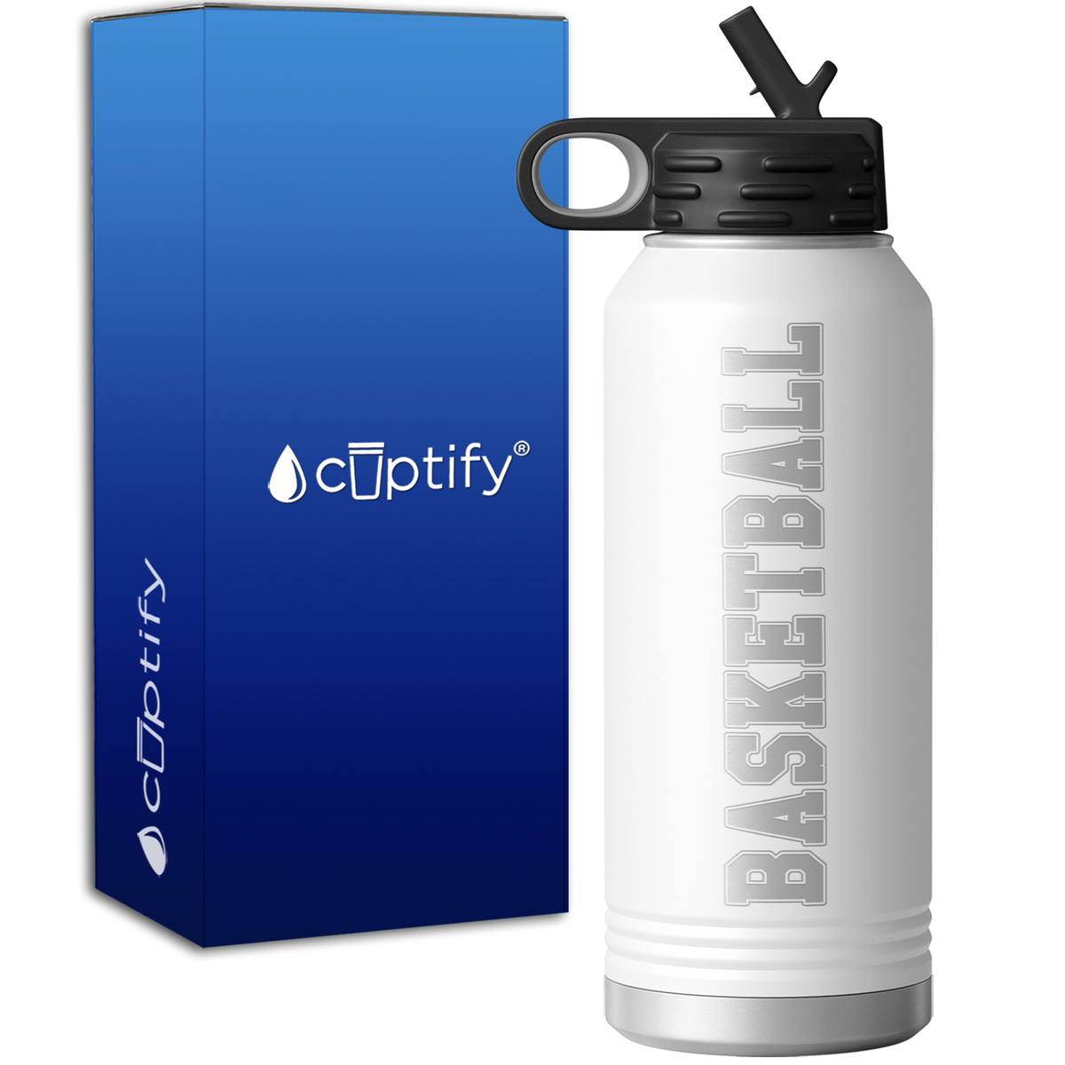 Basketball Personalized 32oz Sport Water Bottle