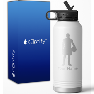 Basketball Player Personalized 32oz Sport Water Bottle