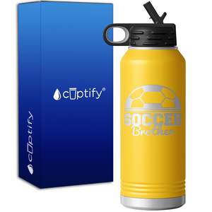 Soccer Brother Half Ball 32oz Sport Water Bottle