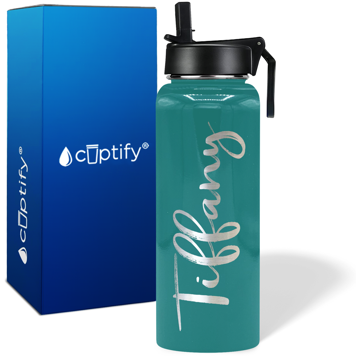 Personalized Tiffany Style on 40oz Wide Mouth