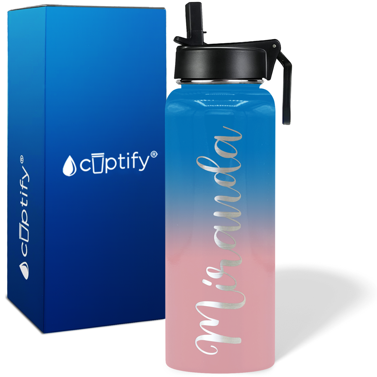 Personalized Miranda Style on 40oz Wide Mouth