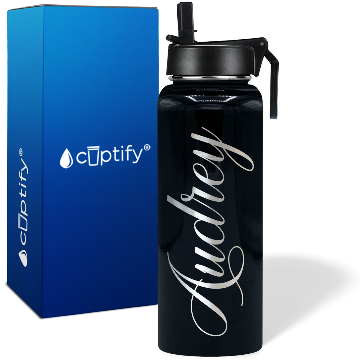 Personalized Audrey Style on 40oz Wide Mouth