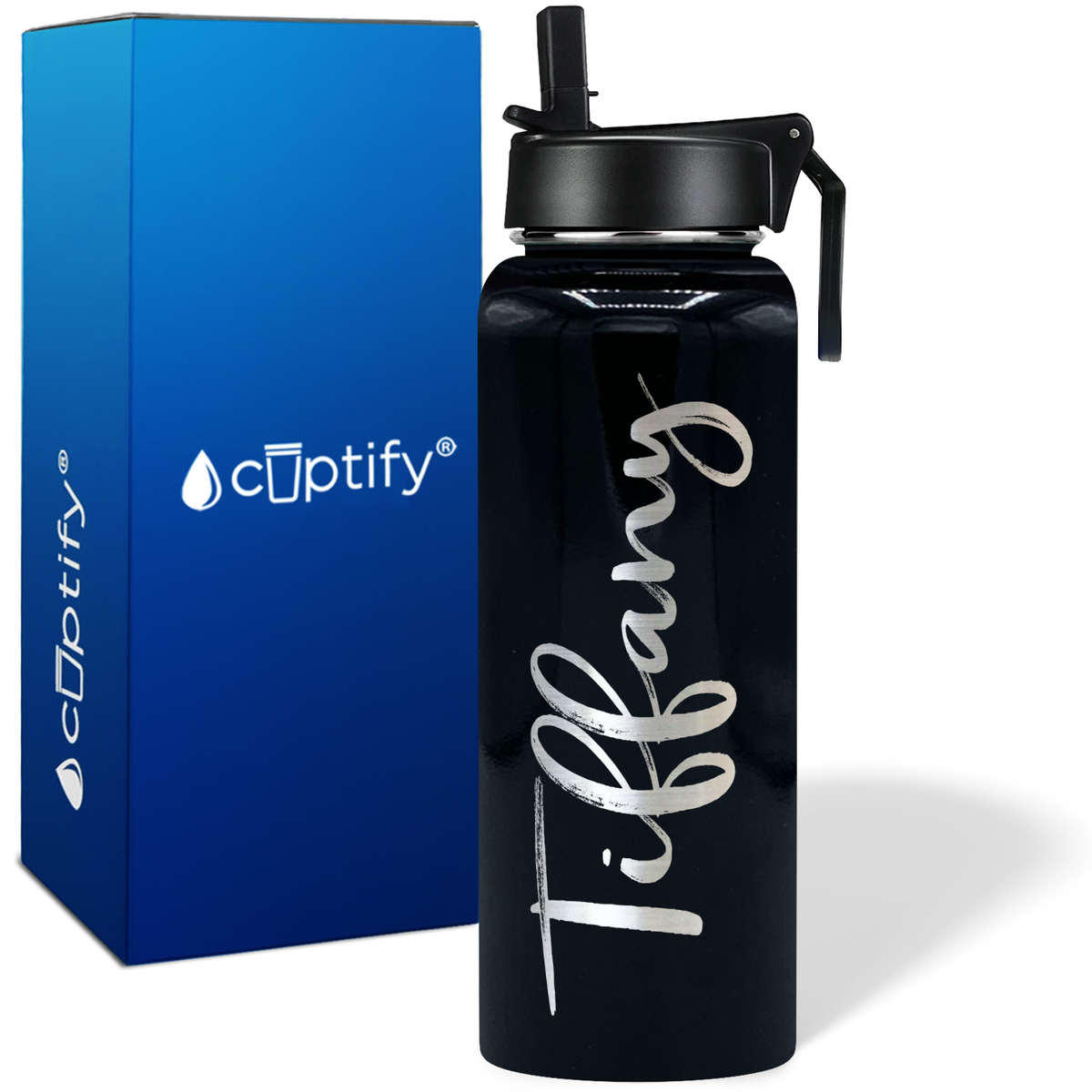 Personalized Tiffany Style on 40oz Wide Mouth