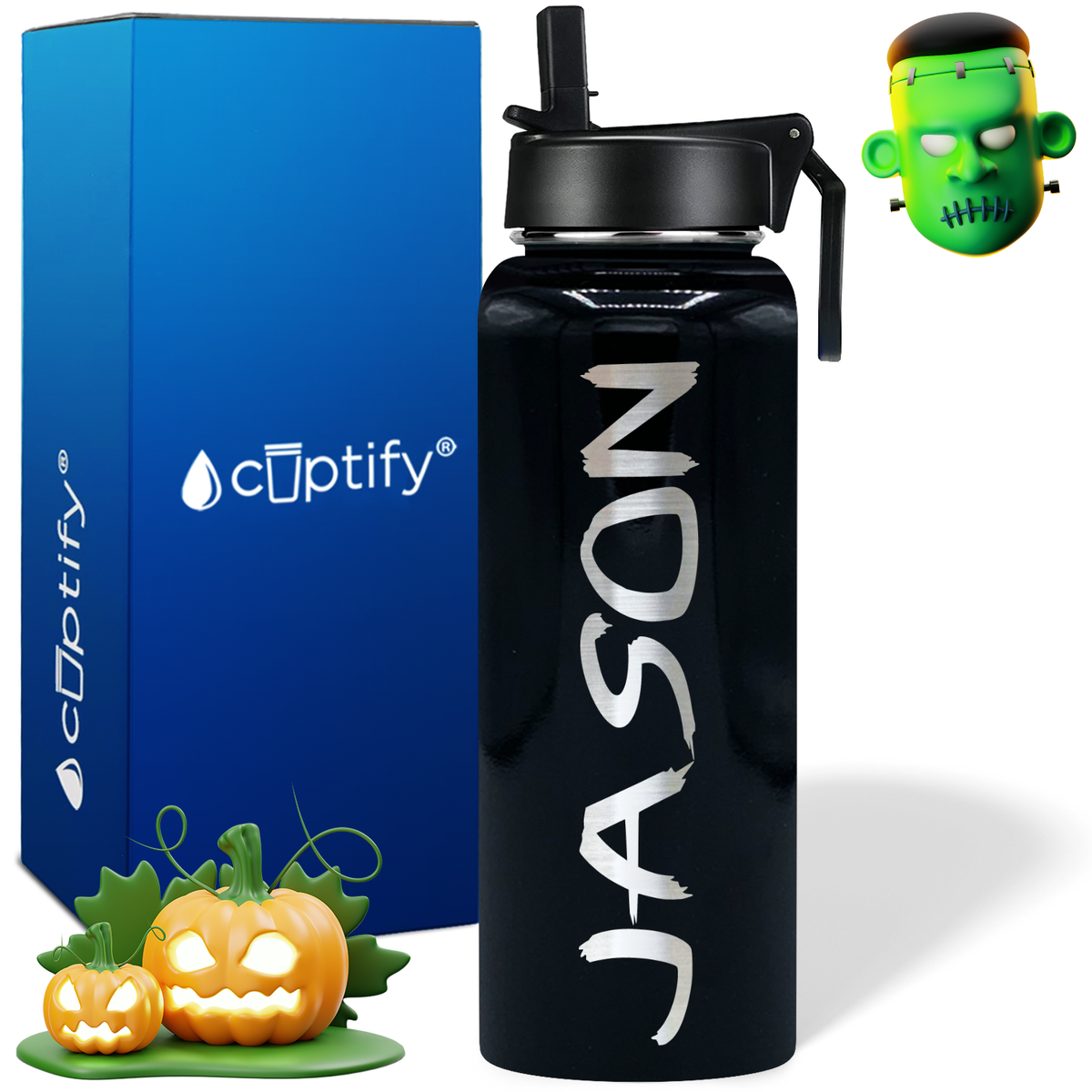 Personalized Scary on Halloween 40oz Water Bottle
