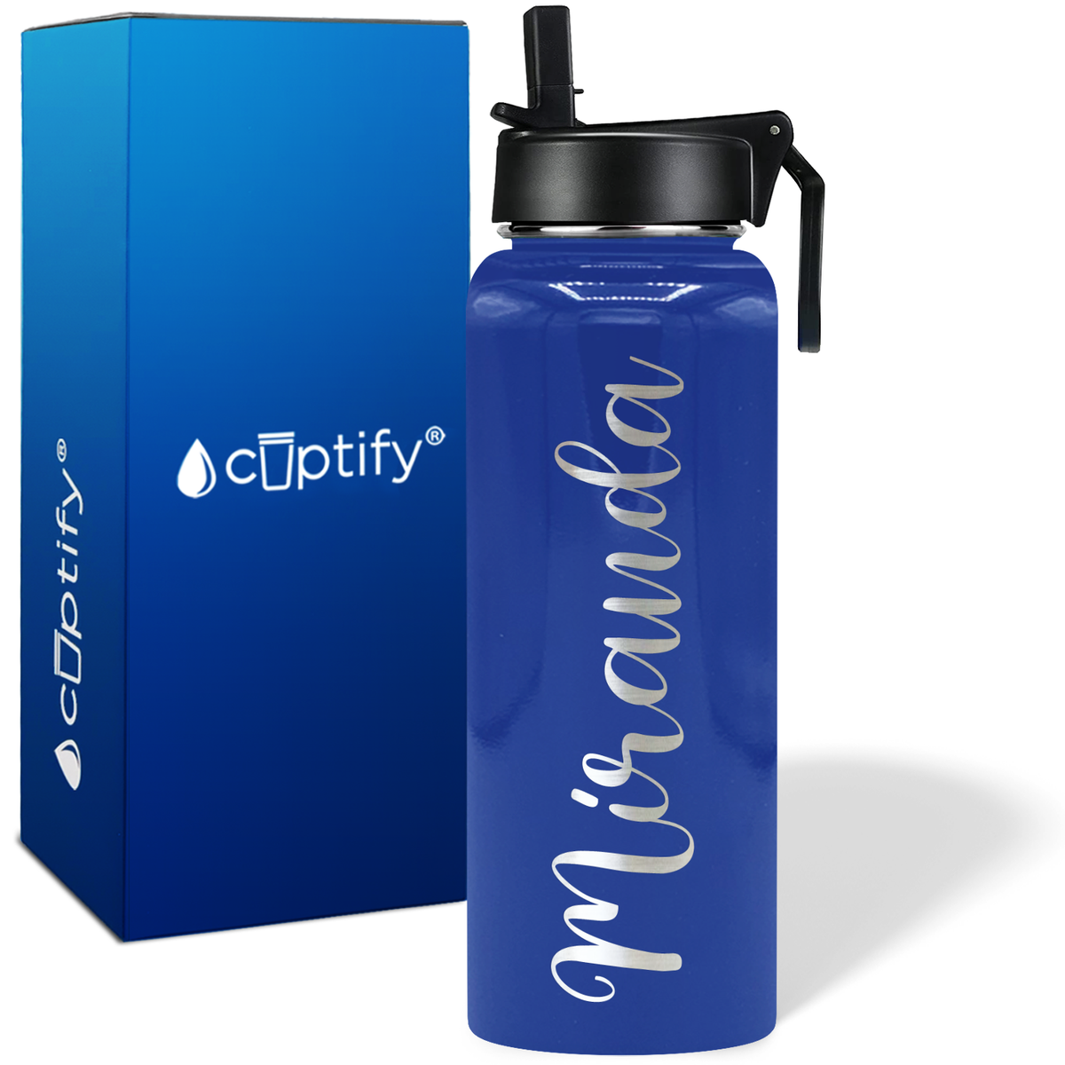 Personalized Miranda Style on 40oz Wide Mouth