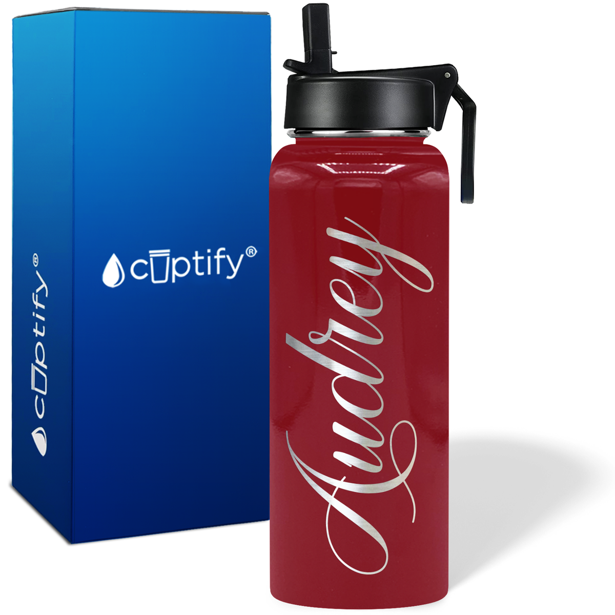 Personalized Audrey Style on 40oz Wide Mouth