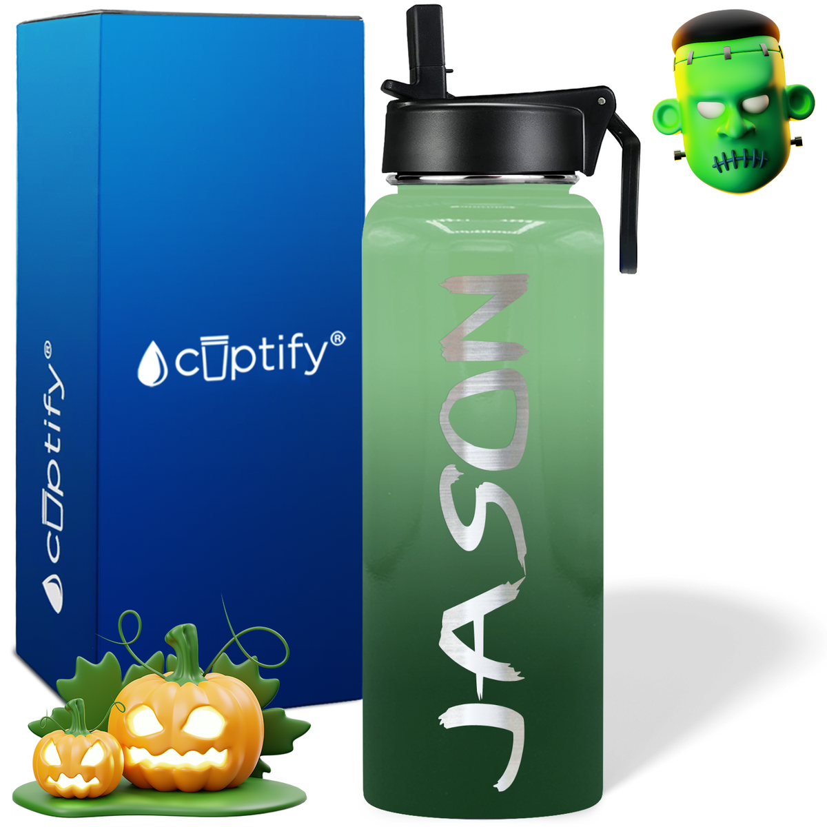 Personalized Scary on Halloween 40oz Water Bottle