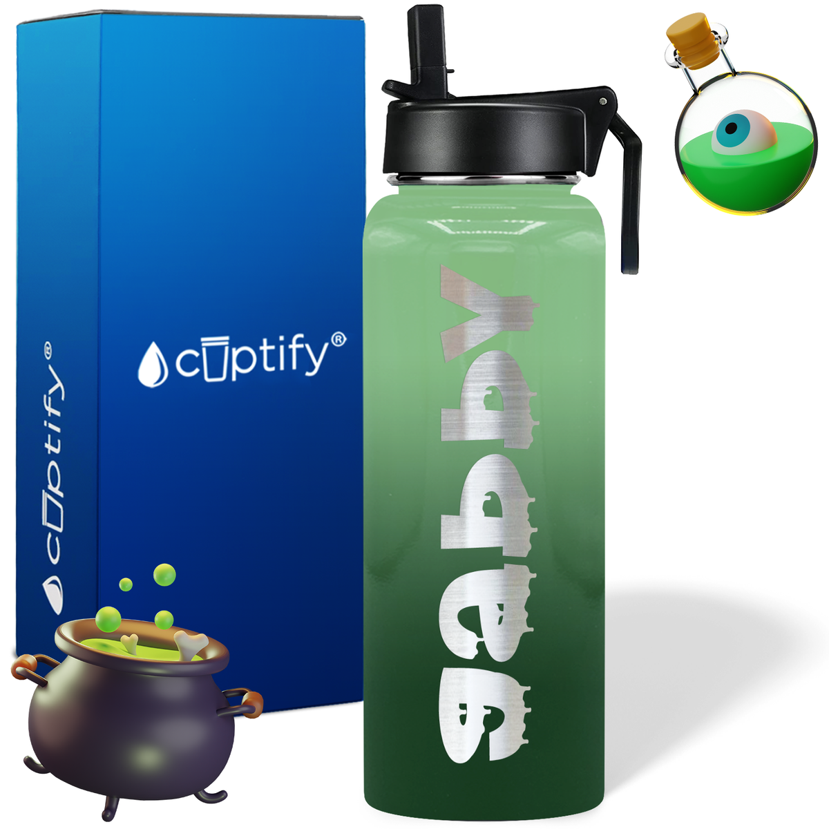 Personalized Haunted on Halloween 40oz Water Bottle