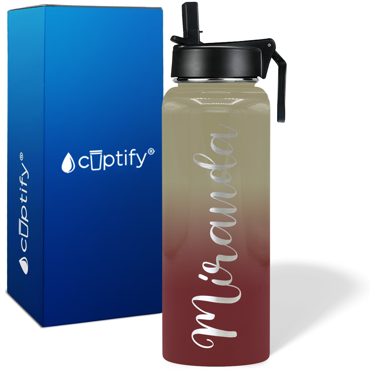 Personalized Miranda Style on 40oz Wide Mouth