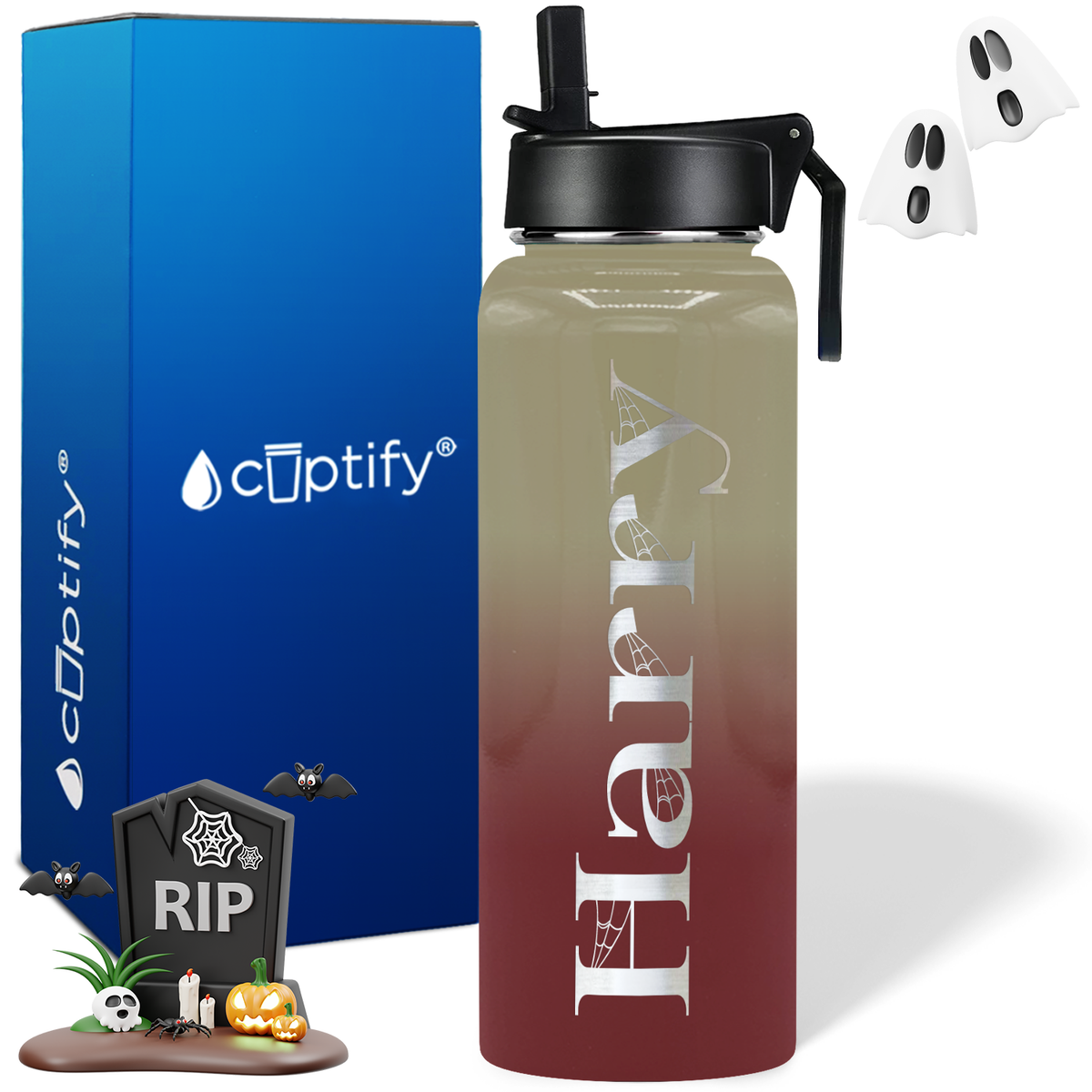 Personalized Wicked on Halloween 40oz Water Bottle