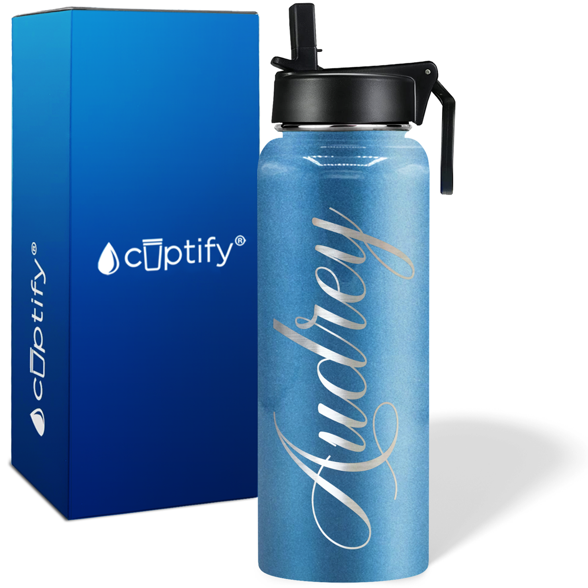 Personalized Audrey Style on 40oz Wide Mouth