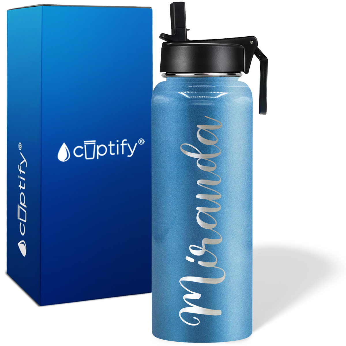 Personalized Miranda Style on 40oz Wide Mouth