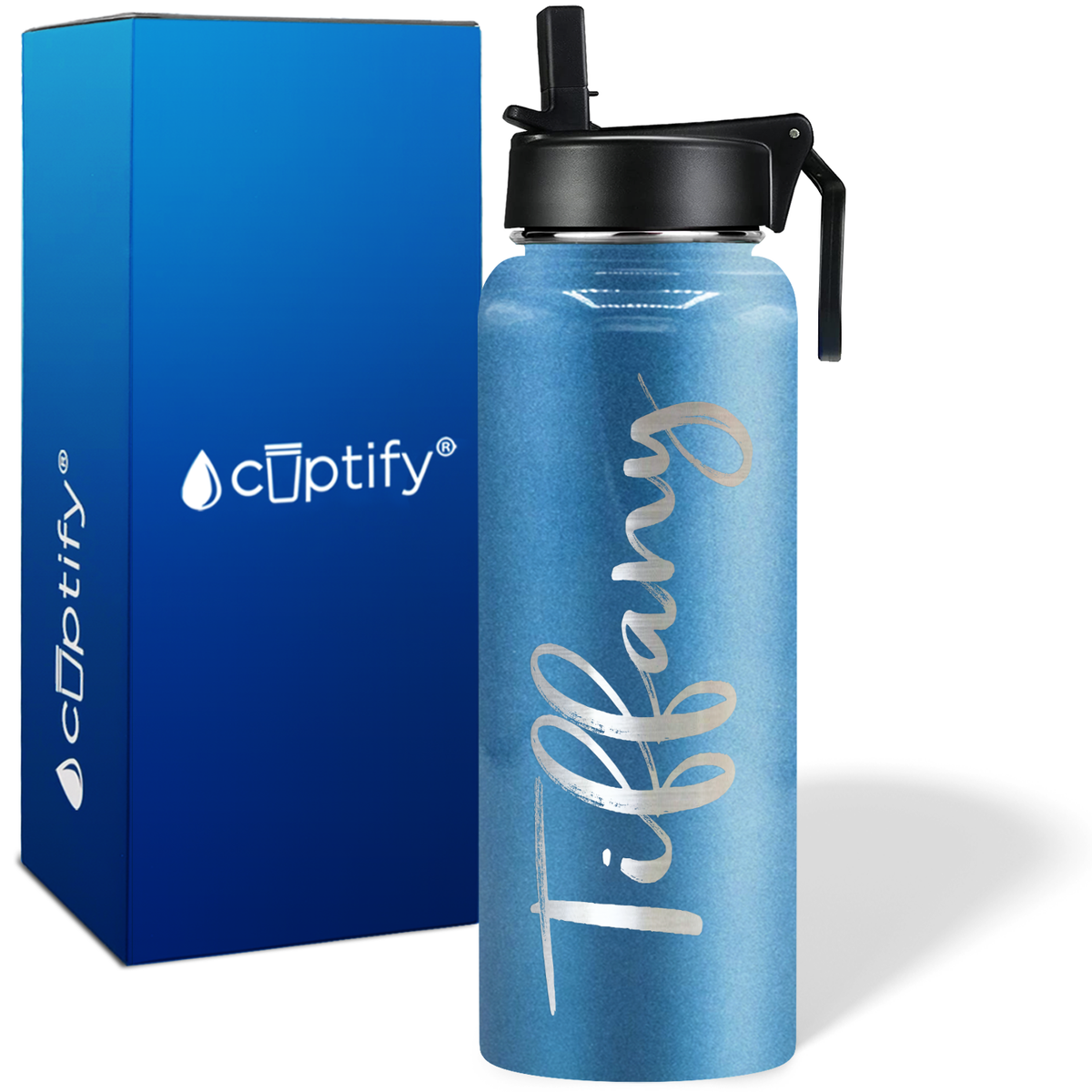 Personalized Tiffany Style on 40oz Wide Mouth