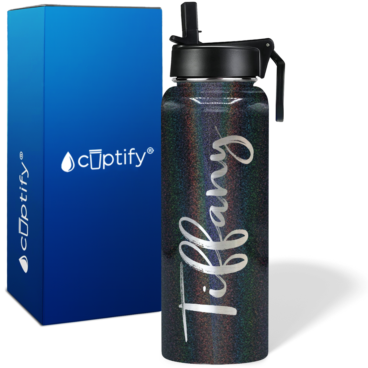 Personalized Tiffany Style on 40oz Wide Mouth